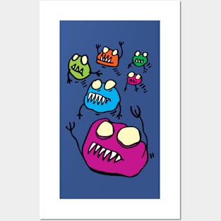 A GATHERING OF NARBLED JELLYBEASTS illustration Posters and Art